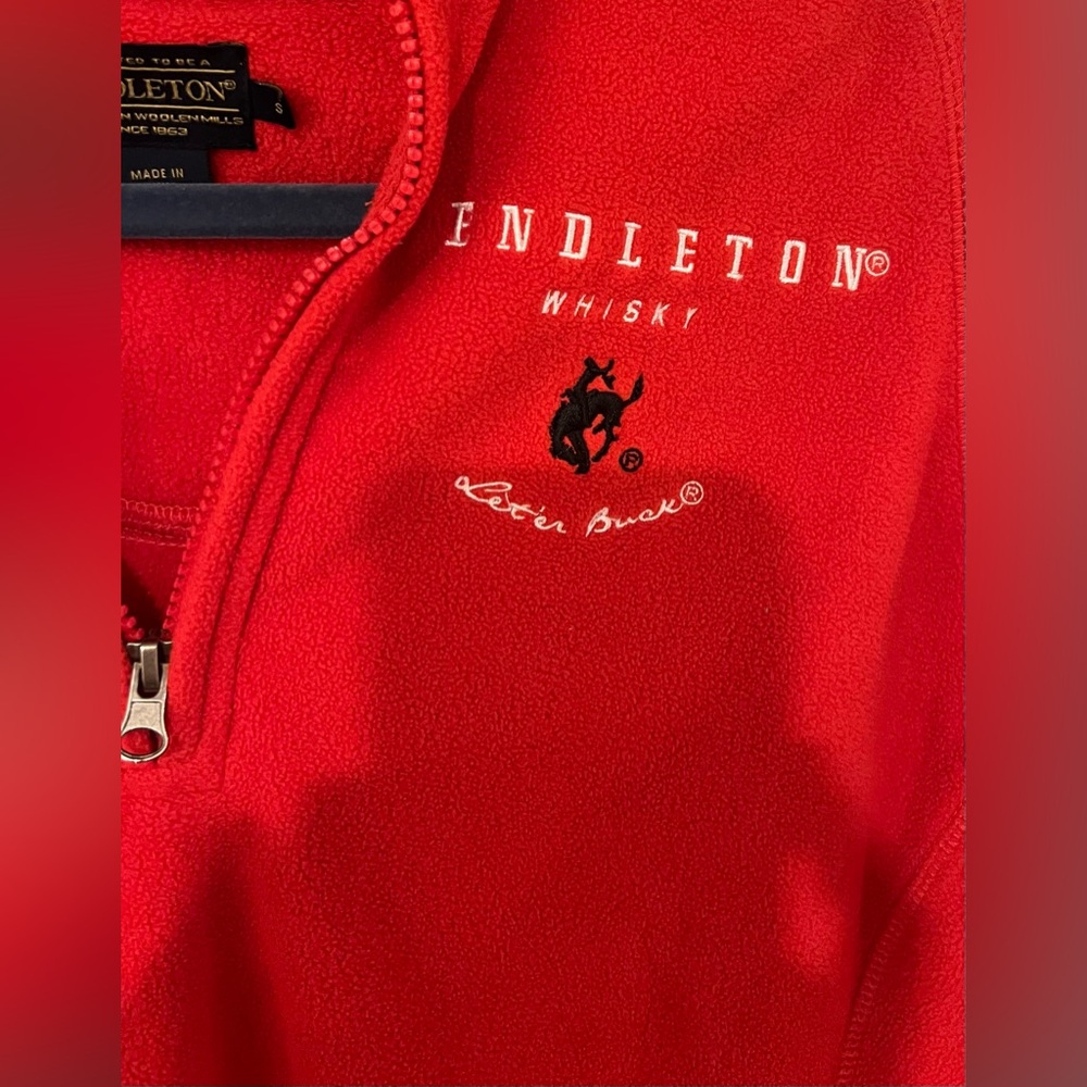 Pendleton Red Half-Zip Jacket - image 2
